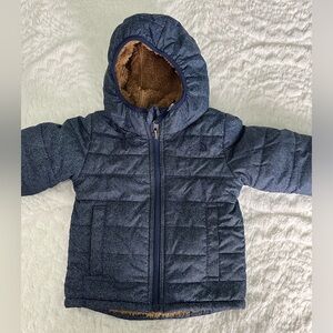 The North Face Toddler Boy's Reversible Mount Chimborazo, Blue Denim, size 3T